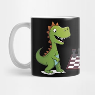 Chess Playing Dinosaur T-Rex Mug